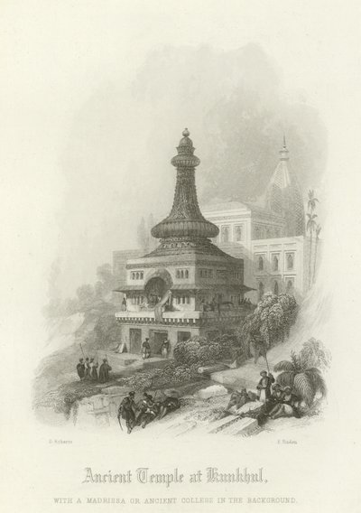 Alter Tempel in Kunkhul von David Roberts